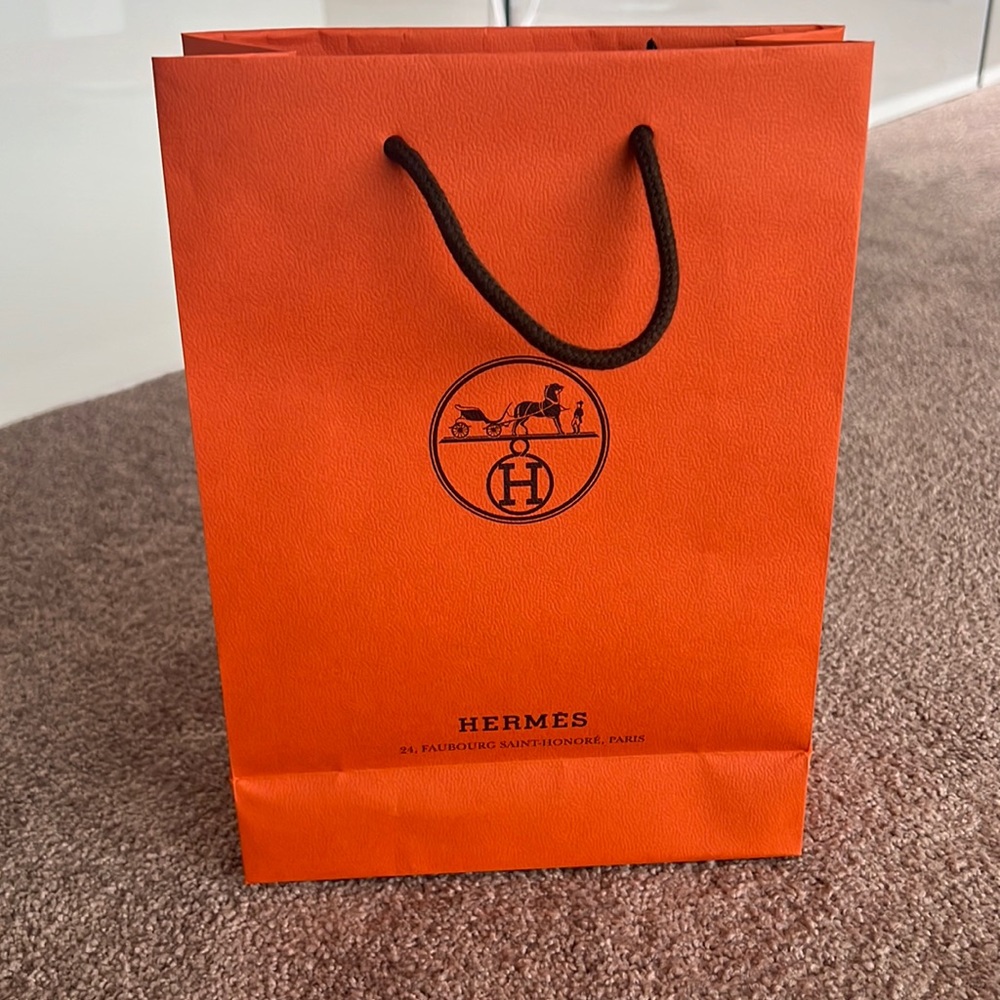 Hermes small paper shopping bag